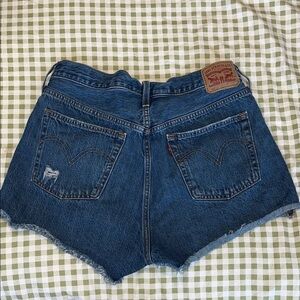Levi's Blue Jean Shorts Distressed Cut-Offs